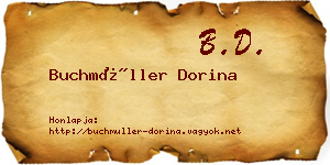 Buchmüller Dorina névjegykártya
