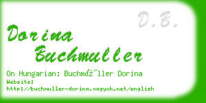 dorina buchmuller business card